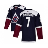 Men's Avalanche #7 Kevin Connauton Navy Alternate Authentic Stitched Hockey Jersey