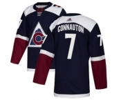 Men's Avalanche #7 Kevin Connauton Navy Alternate Authentic Stitched Hockey Jersey