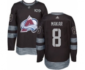 Men's Avalanche #8 Cale Makar Black 1917-2017 100th Anniversary Stitched Hockey Jersey