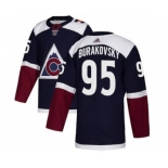 Men's Avalanche #95 Andre Burakovsky Navy Alternate Authentic Stitched Hockey Jersey