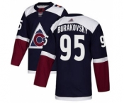 Men's Avalanche #95 Andre Burakovsky Navy Alternate Authentic Stitched Hockey Jersey