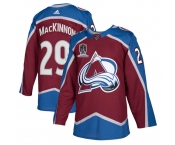 Men's Colorado Avalanche #29 Nathan MacKinnon 2022 Stanley Cup Champions Patch Stitched Jersey