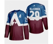 Men's Colorado Avalanche #29 Nathan Mackinnon 2020 Stadium Series Burgundy Stitched Hockey Jersey