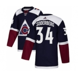 Men's Colorado Avalanche #34 Carl Soderberg Navy Alternate Stitched Hockey Jersey