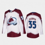 Men's Colorado Avalanche #35 Darcy Kuemper White Adidas Stitched NHL Jersey