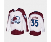 Men's Colorado Avalanche #35 Darcy Kuemper White Adidas Stitched NHL Jersey