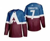 Men's Colorado Avalanche #7 Kevin Connauton 2020 Stadium Series Burgundy Stitched Hockey Jersey