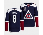 Men's Colorado Avalanche #8 Cale Makar 2022 Navy Stanley Cup Champions Patch Stitched Jersey