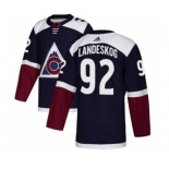 Men's Colorado Avalanche #92 Gabriel Landeskog Navy Alternate Stitched Hockey Jersey