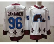 Men's Colorado Avalanche #96 Mikko Rantanen White 2021 Retro Stitched NHL Jersey