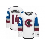 Men's Reebok Colorado Avalanche #14 Blake Comeau Authentic White 2016 Stadium Series NHL Jersey