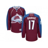 Men's Reebok Colorado Avalanche #17 Rene Bourque Authentic Burgundy Red Home NHL Jersey