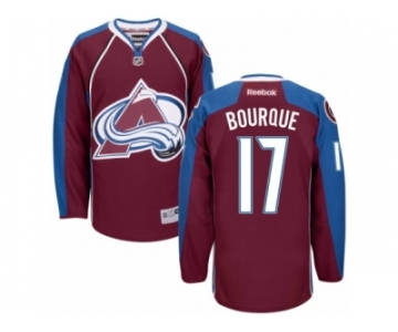 Men's Reebok Colorado Avalanche #17 Rene Bourque Authentic Burgundy Red Home NHL Jersey