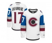 Men's Reebok Colorado Avalanche #17 Rene Bourque Authentic White 2016 Stadium Series NHL Jersey