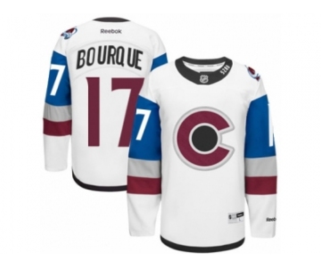 Men's Reebok Colorado Avalanche #17 Rene Bourque Authentic White 2016 Stadium Series NHL Jersey