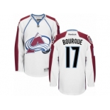 Men's Reebok Colorado Avalanche #17 Rene Bourque Authentic White Away NHL Jersey