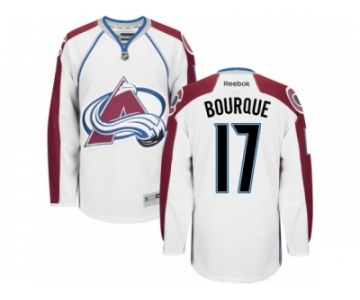 Men's Reebok Colorado Avalanche #17 Rene Bourque Authentic White Away NHL Jersey