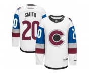 Men's Reebok Colorado Avalanche #20 Ben Smith Authentic White 2016 Stadium Series NHL Jersey