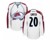 Men's Reebok Colorado Avalanche #20 Ben Smith Authentic White Away NHL Jersey