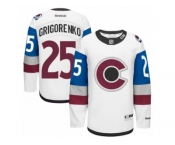 Men's Reebok Colorado Avalanche #25 Mikhail Grigorenko Authentic White 2016 Stadium Series NHL Jersey