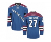 Men's Reebok Colorado Avalanche #27 Andreas Martinsen Authentic Blue Third NHL Jersey