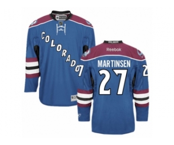 Men's Reebok Colorado Avalanche #27 Andreas Martinsen Authentic Blue Third NHL Jersey