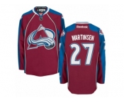 Men's Reebok Colorado Avalanche #27 Andreas Martinsen Authentic Burgundy Red Home NHL Jersey