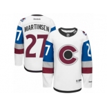 Men's Reebok Colorado Avalanche #27 Andreas Martinsen Authentic White 2016 Stadium Series NHL Jersey