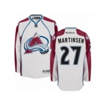 Men's Reebok Colorado Avalanche #27 Andreas Martinsen Authentic White Away NHL Jersey