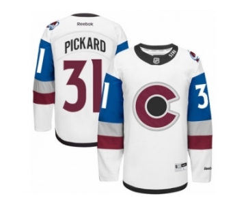 Men's Reebok Colorado Avalanche #31 Calvin Pickard Authentic White 2016 Stadium Series NHL Jersey