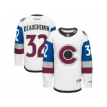 Men's Reebok Colorado Avalanche #32 Francois Beauchemin Authentic White 2016 Stadium Series NHL Jersey