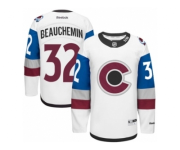 Men's Reebok Colorado Avalanche #32 Francois Beauchemin Authentic White 2016 Stadium Series NHL Jersey