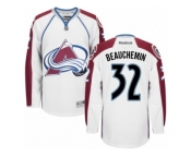 Men's Reebok Colorado Avalanche #32 Francois Beauchemin Authentic White Away NHL Jersey