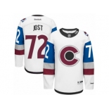 Men's Reebok Colorado Avalanche #72 Tyson Jost Authentic White 2016 Stadium Series NHL Jersey