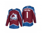 Men's adidas Colorado Avalanche #1 Semyon Varlamov 2017-2018 Season Home Jersey