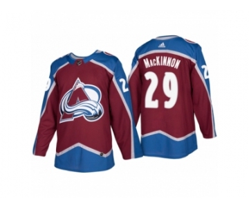 Men's adidas Colorado Avalanche #29 Nathan MacKinnon 2017-2018 Season Home Jersey