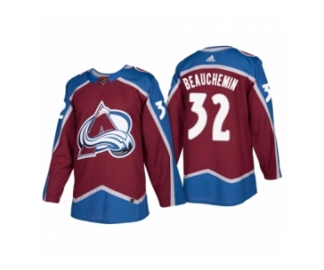 Men's adidas Colorado Avalanche #32 Francois Beauchemin 2017-2018 Season Home Jersey