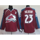 nhl colorado avalanche #23 hejduk (red blue)