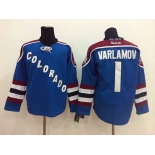 nhl jerseys colorado avalanche #1 varlamov blue