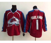 nhl jerseys colorado avalanche #1 varlamov red