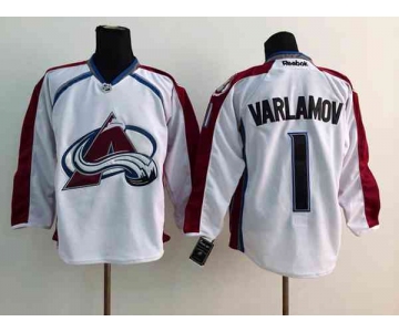 nhl jerseys colorado avalanche #1 varlamov white