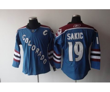 nhl jerseys colorado avalanche #19 sakic blue(c patch)