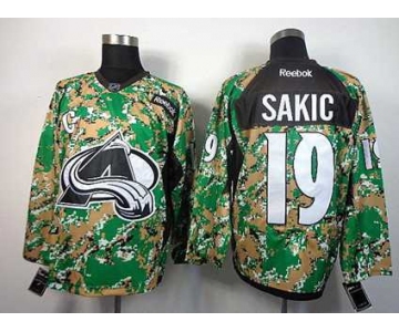 nhl jerseys colorado avalanche #19 sakic camo[patch C]