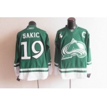 nhl jerseys colorado avalanche #19 sakic green