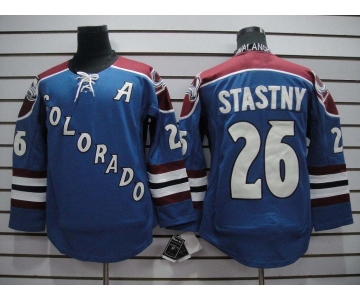 nhl jerseys colorado avalanche #26 stastny blue