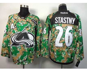 nhl jerseys colorado avalanche #26 stastny camo[patch A]