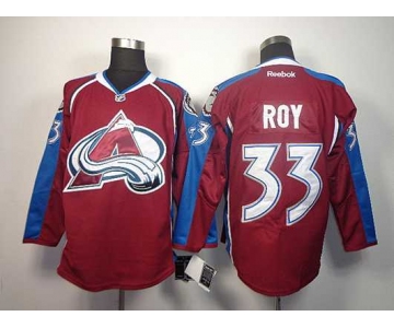 nhl jerseys colorado avalanche #33 roy red-blue