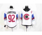 nhl jerseys colorado avalanche #92 landeskog white[2015 new]