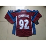 nhl jerseys colorado avalanche #92 landeskog(red blue)