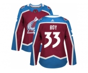 Women Adidas Colorado Avalanche #33 Patrick Roy Burgundy Home Authentic Stitched NHL Jersey